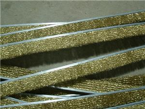 鋼帶鋼絲條刷（鍍銅鋼絲，厚度3到8mm不等）